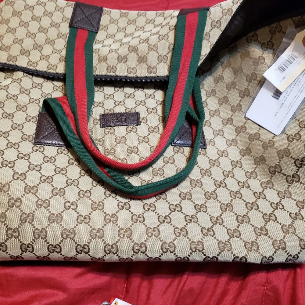 Gucci web duffle bag
